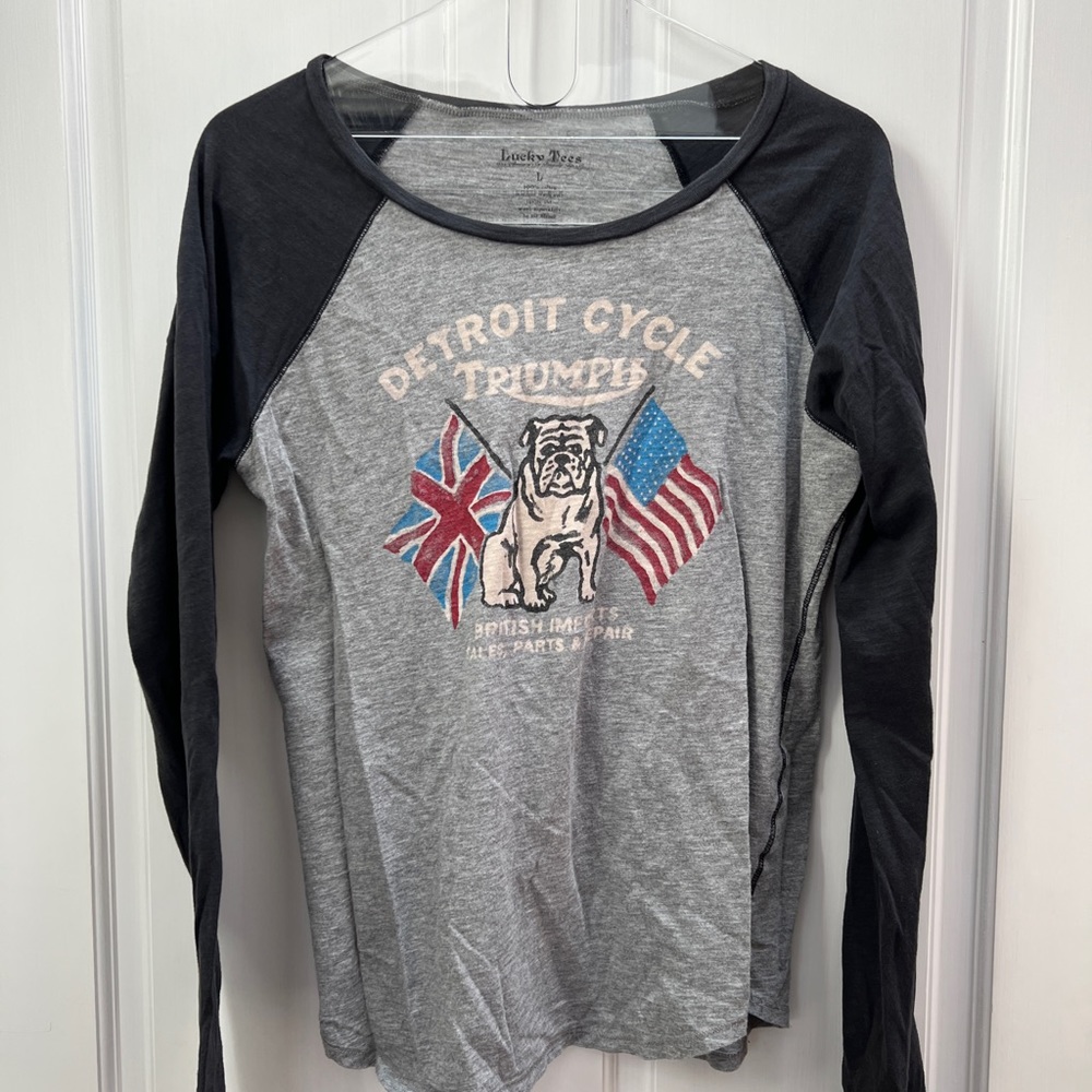Lucky brand women’s crewneck quarter sleeve T-shirt size large